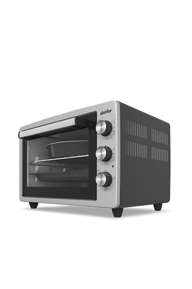 3426 İnox Gri 34 LT Statik Mini/Midi Fırın - 4 Fonksiyon, Programlanabilir Pişirme & Isı Kontrol - 2