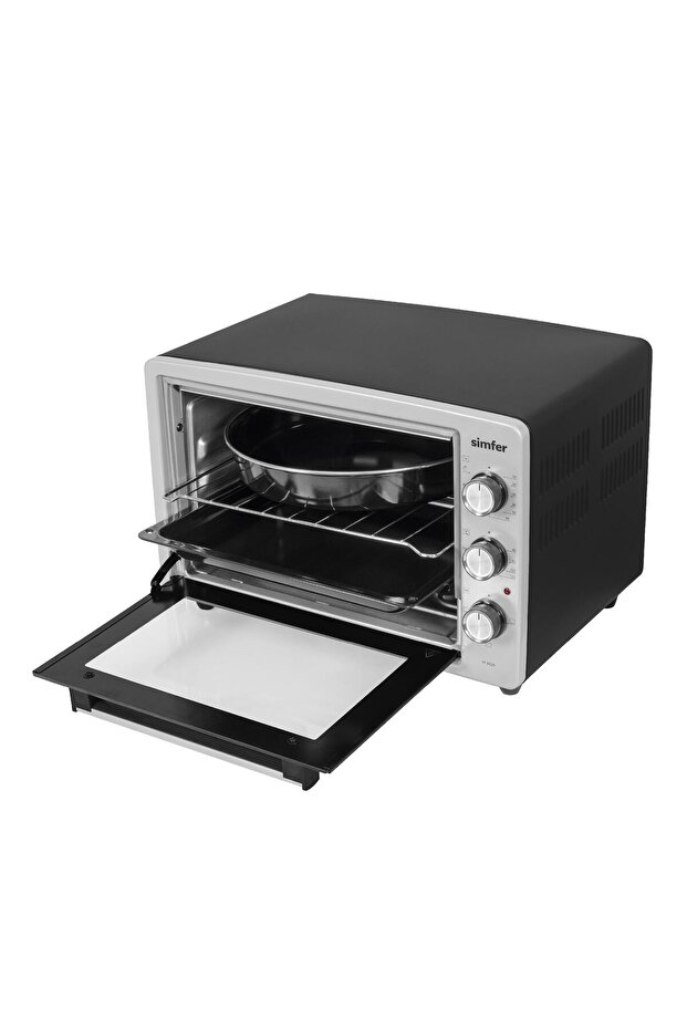 3426 İnox Gri 34 LT Statik Mini/Midi Fırın - 4 Fonksiyon, Programlanabilir Pişirme & Isı Kontrol - 3