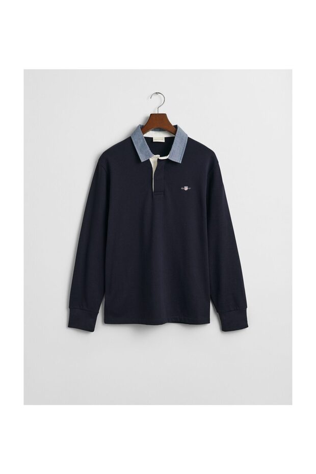 Ragbyové tričko Chambray Heavy