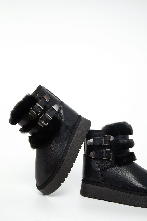 Siyah Çocuk Bot & Bootie 21051 - 2