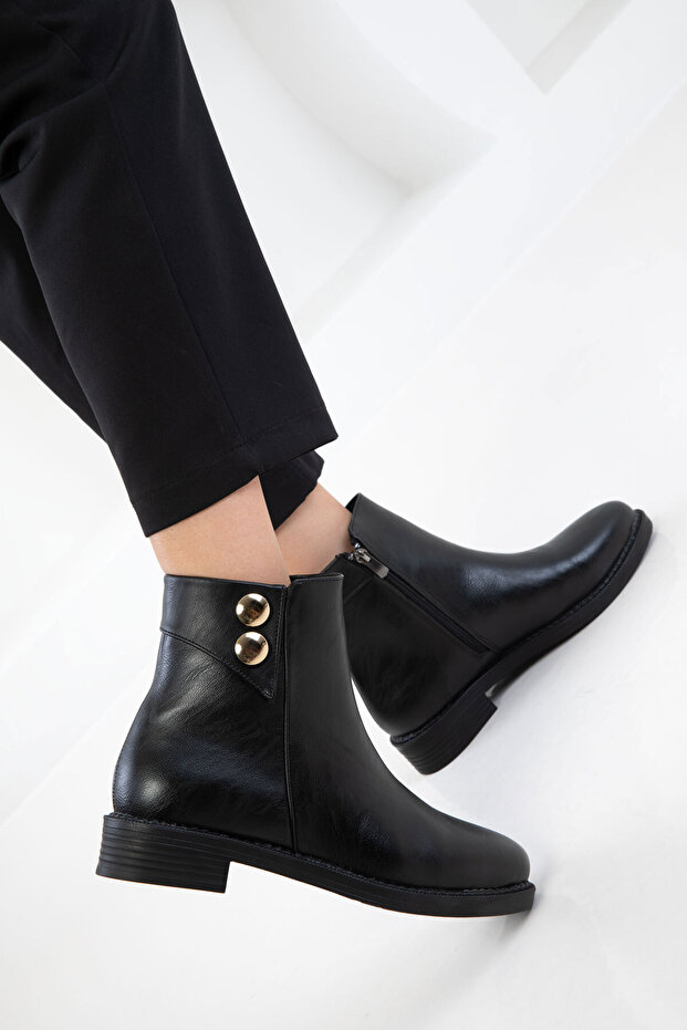 Siyah Kadın Bot & Bootie 20979 - 3