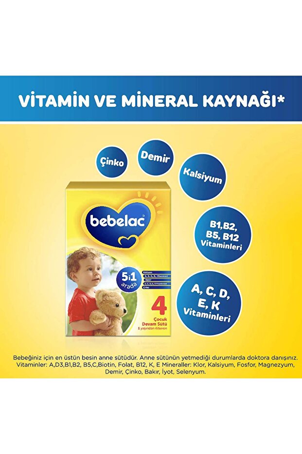 4 Çocuk Devam Sütü 1 Yaş+ 800 Gr - 5