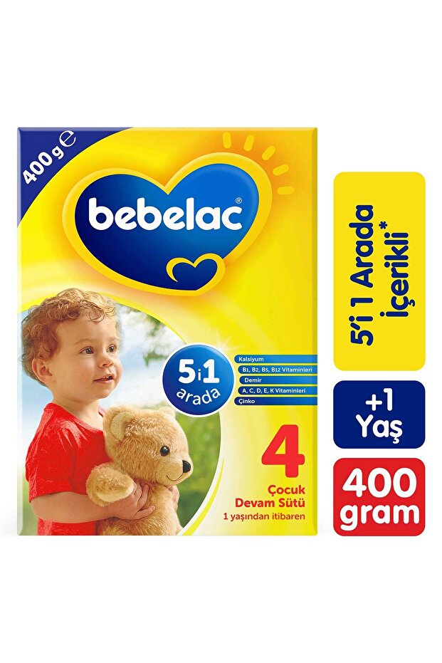4 Çocuk Devam Sütü 1 Yaş+ 400 Gr - 1