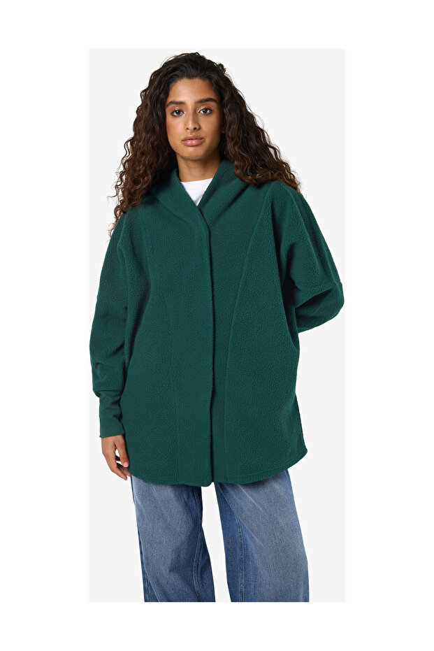 NMCOZY DŁUGI KAPTUROWY PŁASZCZ Z DŁUGIM RĘKAWEM JRS NOOS - 2