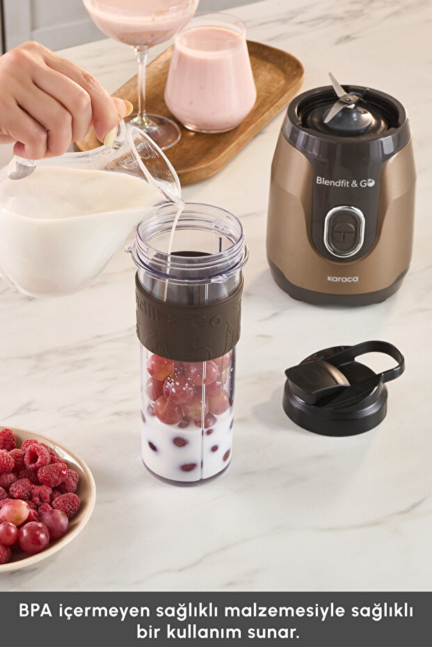 Blendfit Go Personal Kişisel Smoothie Blender Walnut Brown - 8
