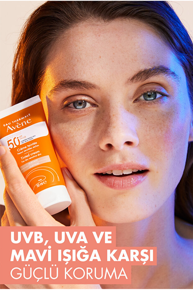 Cream SPF 50+ Kuru Ciltler için Yüksek Korumalı Renkli Güneş Kremi 50 ml - 6