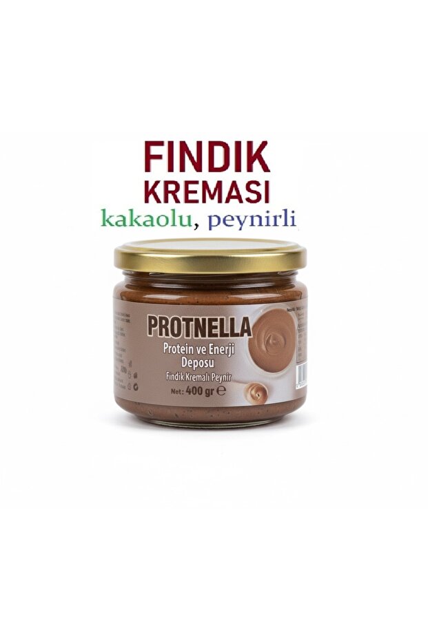 Fındık Kreması 400 GR Kakaolu ve Peynirli, Yüksek protein daha az şeker, mükemmel krem çikolata - 1