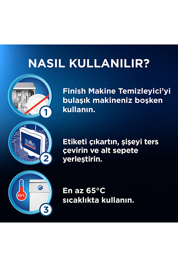 Bulaşık Makinesi Temizleyici Sıvı Limon 250 ml - 6