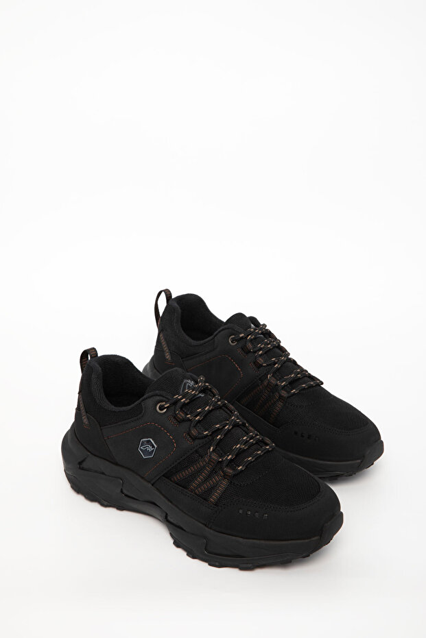 Black-Black Men's Outdoor Shoes 20966