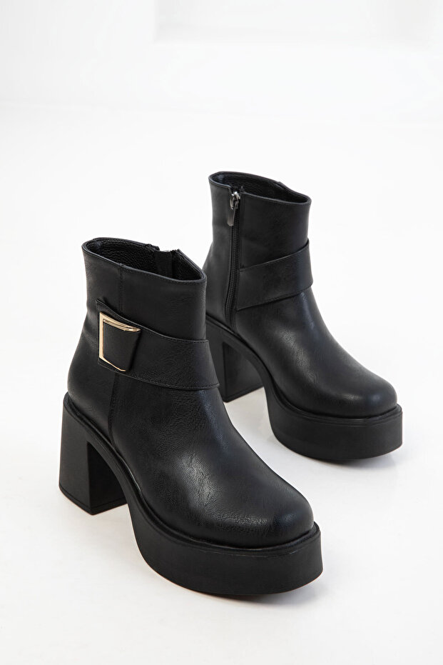 Siyah Kadın Bot & Bootie 20932 - 2