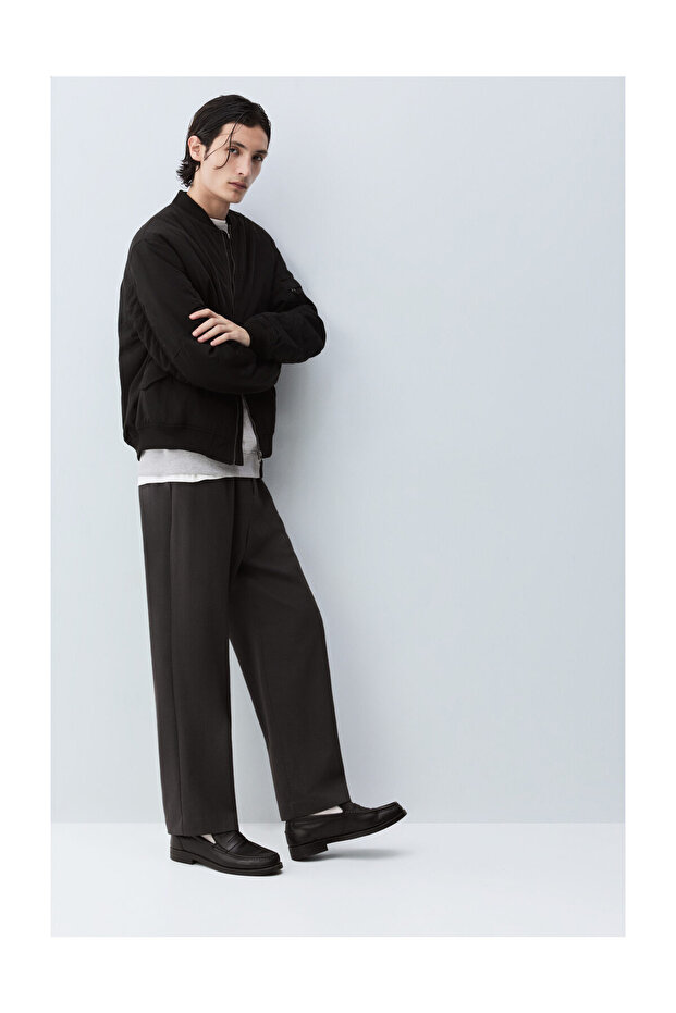 Basic Padded Bomber Jacket - 7