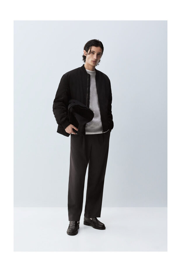 Basic Padded Bomber Jacket - 8