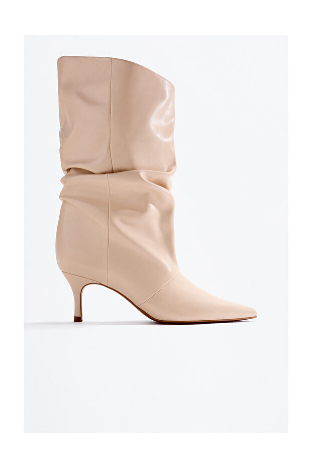 Ruched Heel Boot - 1