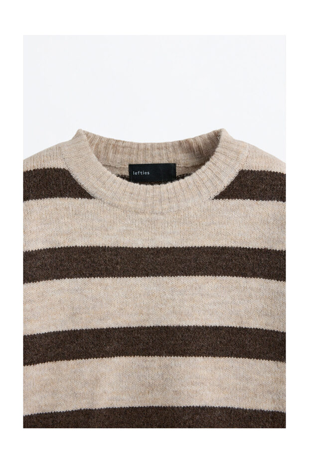 Kobieta Sweter z okrągłym dekoltem z piankowej dzianiny - 9