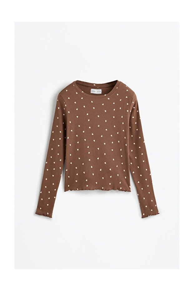 Koszulka piżamowa z długim rękawem dla kobiet - 6