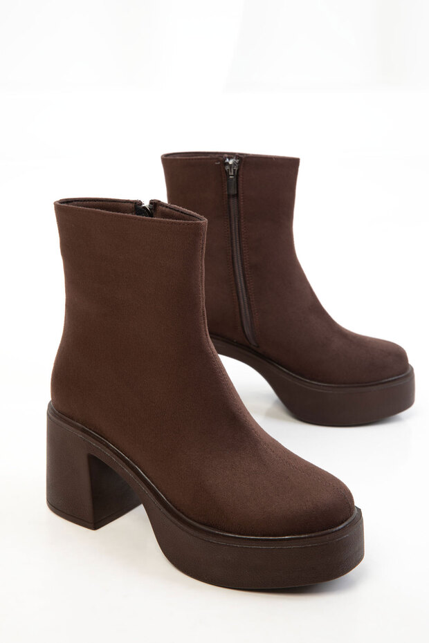 Kahve Süet  Kadın Bot & Bootie 20941 - 1