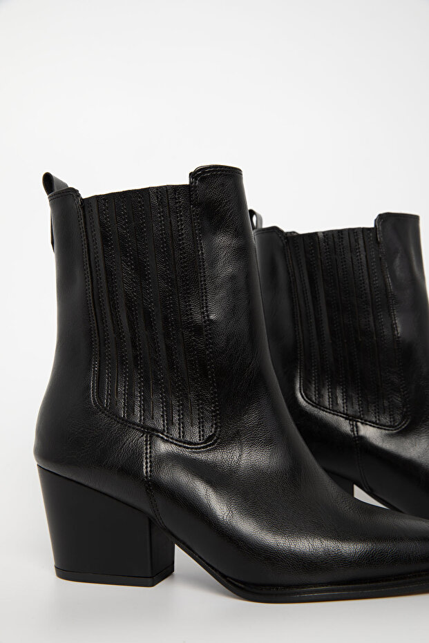 Siyah Kadın Bot & Bootie 20899 - 4