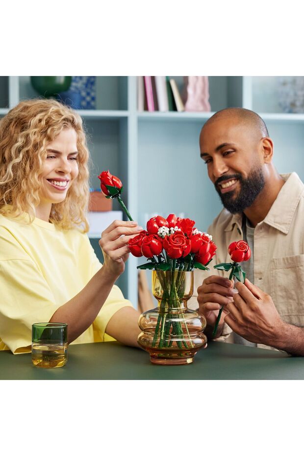 ® Botanicals Gül Buketi 10328 - Yetişkinler İçin Yaratıcı Çiçek Model Yapım Seti (822 Parça) - 6