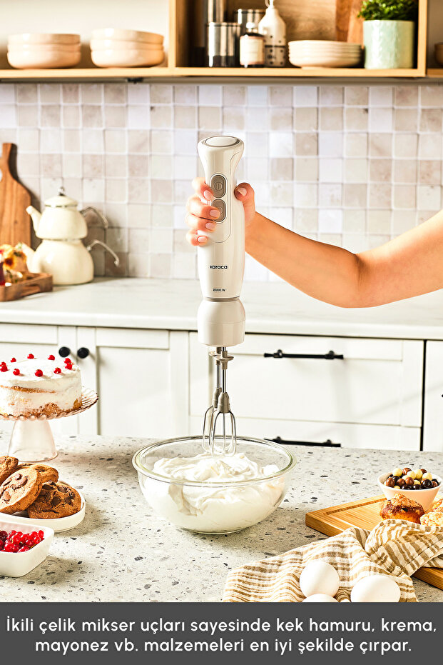 Pro Multimax 6 in 1 Çok Amaçlı Mutfak Robotu/Blender Seti Iconic Beige 2000 W - 11