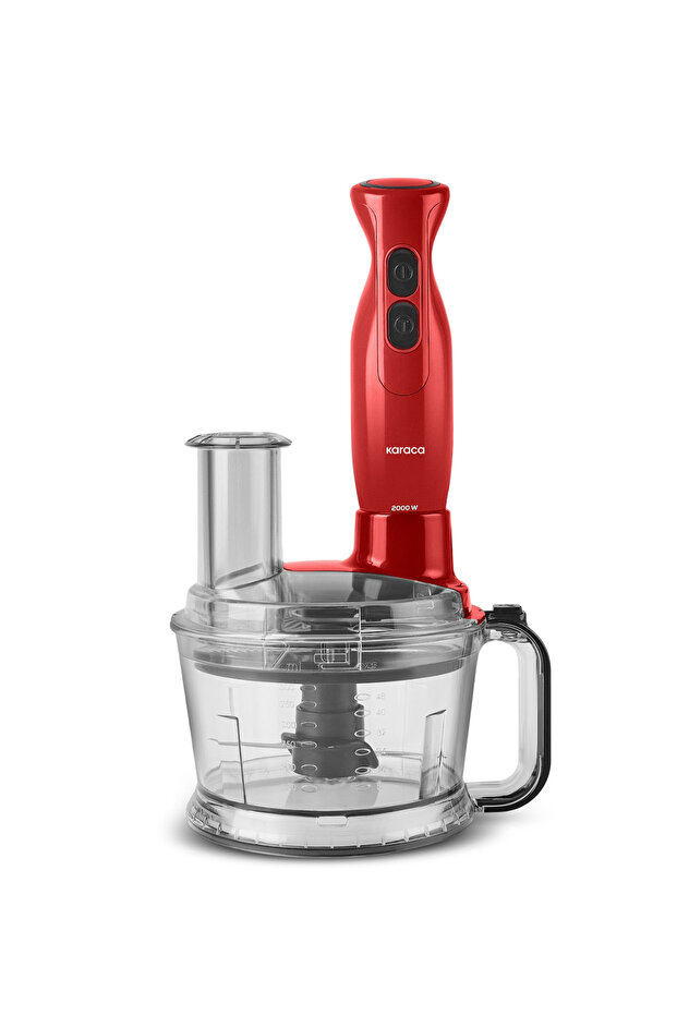 Pro Multimax 6 in 1 Çok Amaçlı Mutfak Robotu/Blender Seti Red 2000 W - 14