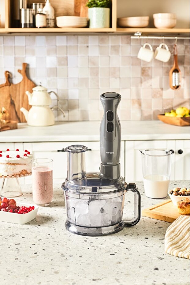 Pro Multimax 6 in 1 Çok Amaçlı Mutfak Robotu/Blender Seti Space Gray 2000 W - 1