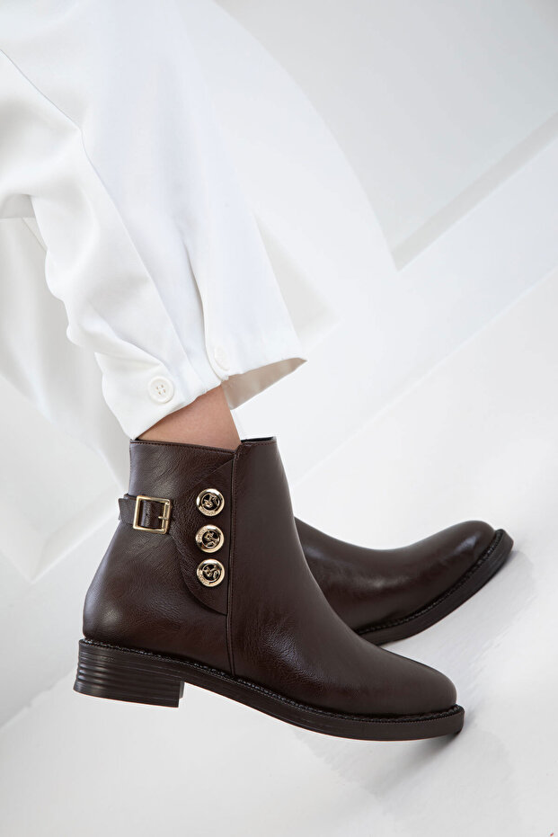 Kahve Kadın Bot & Bootie 20978 - 7