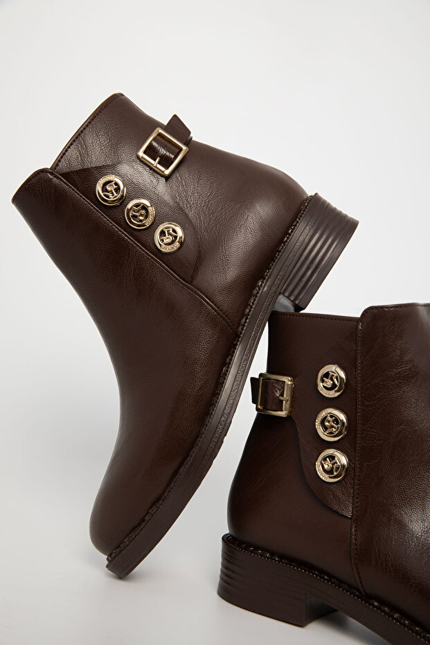 Kahve Kadın Bot & Bootie 20978 - 4