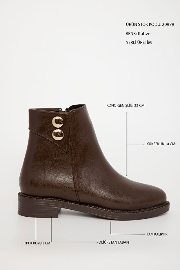 Kahve Kadın Bot & Bootie 20979 - 6