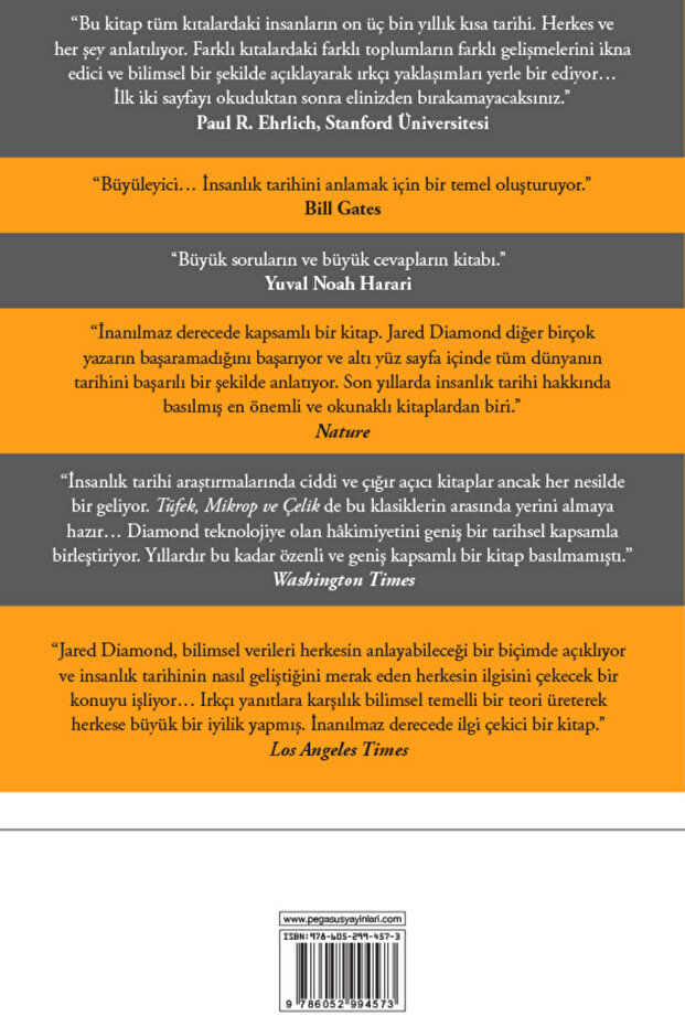 Tüfek, Mikrop Ve Çelik (Karton Kapak) - Jared Diamond - 2