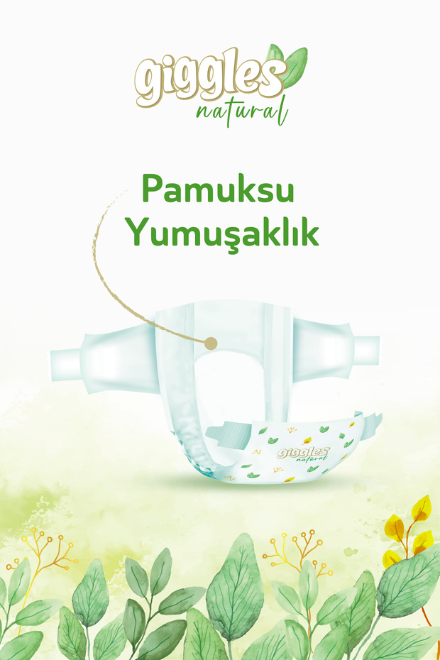 Natural 4 Numara Maxi Pamuklu Bebek bezi 50 Adet - 3