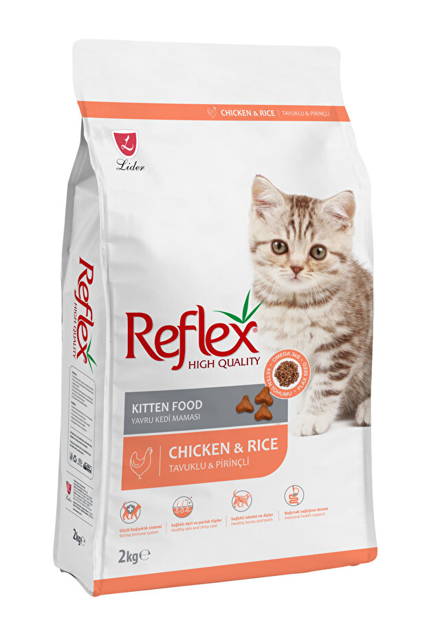 Reflex Tavuklu ve Pirinçli Yavru Kedi Maması 2 kg