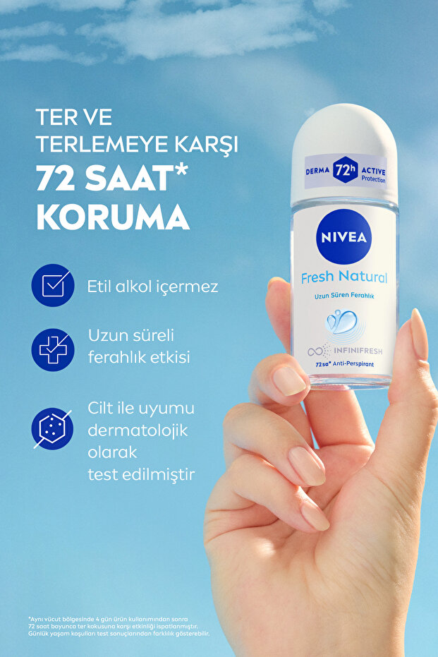 Nivea Fresh Natural Kadın Deodorant Roll‑On 50 ml