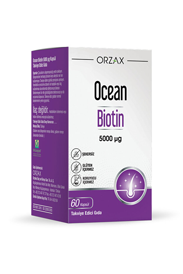 Biotin 5000 mcg 60 Kapsül - 1