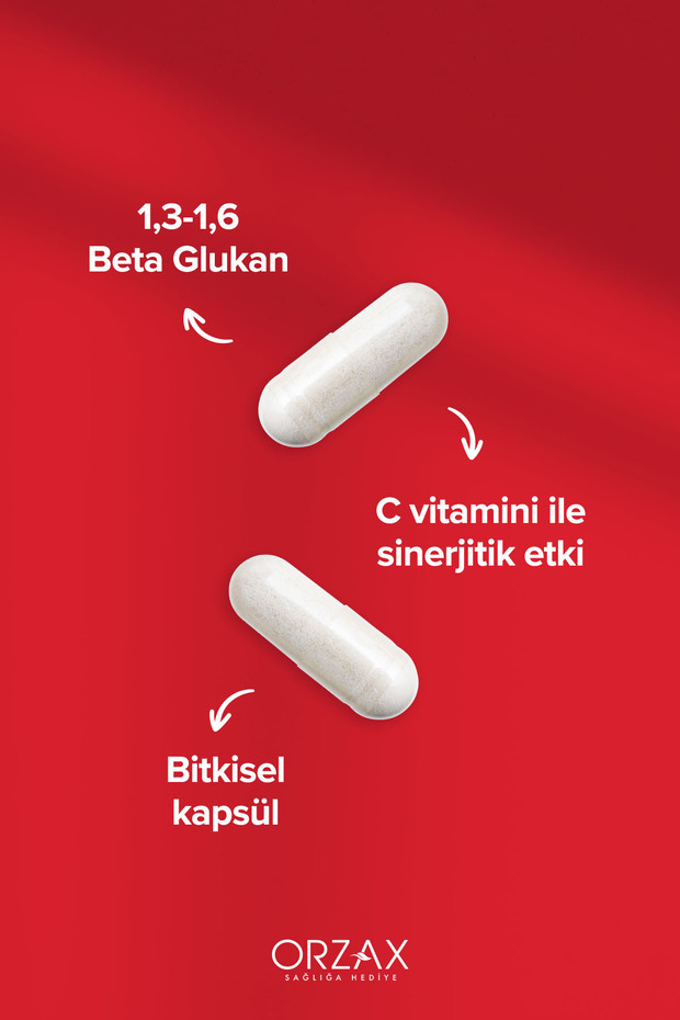 Beta Glukan 1,3/1,6 Ve C Vitamini Içeren Imunol 40 Kapsül - 3