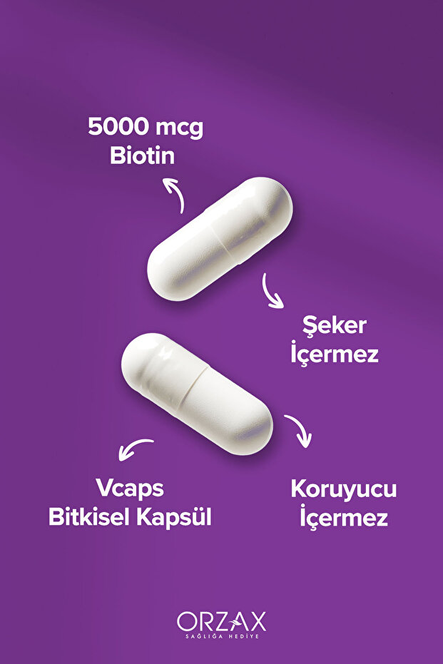 Biotin 5000 mcg 60 Kapsül - 3