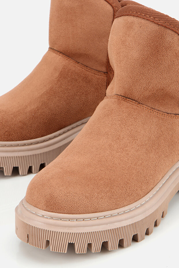 Kadın Taba Kürklü Rahat Kalın Taban Bot - 5