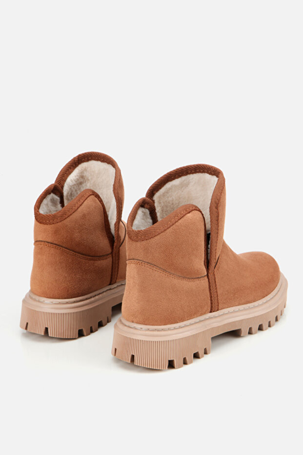 Kadın Taba Kürklü Rahat Kalın Taban Bot - 3
