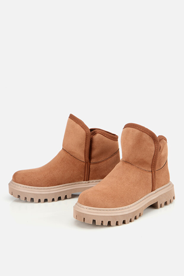 Kadın Taba Kürklü Rahat Kalın Taban Bot - 4