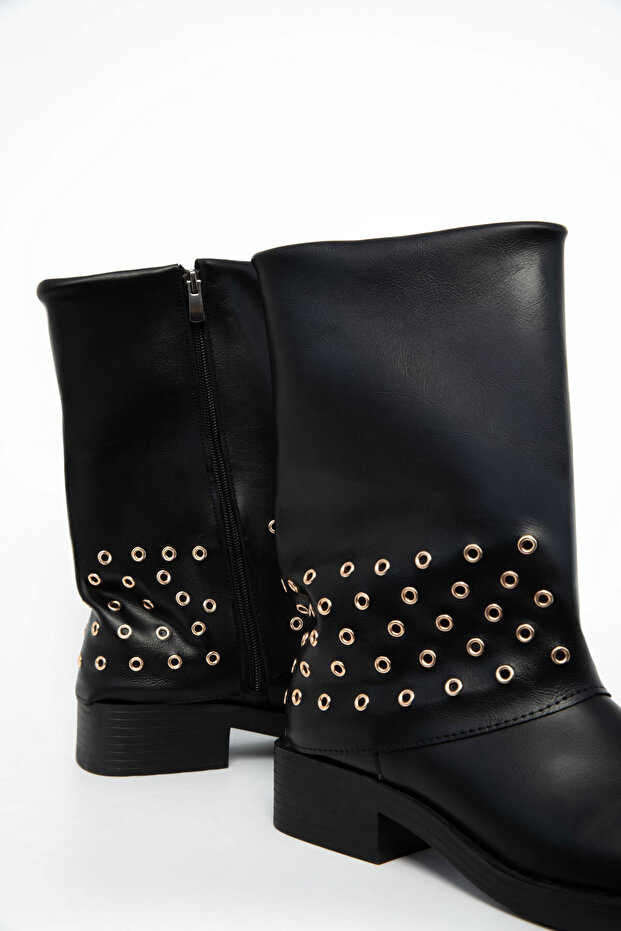 Siyah Kadın Bot & Bootie 21002 - 3