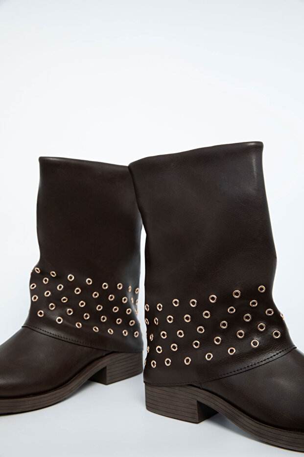 Kahve Kadın Bot & Bootie 21002 - 2