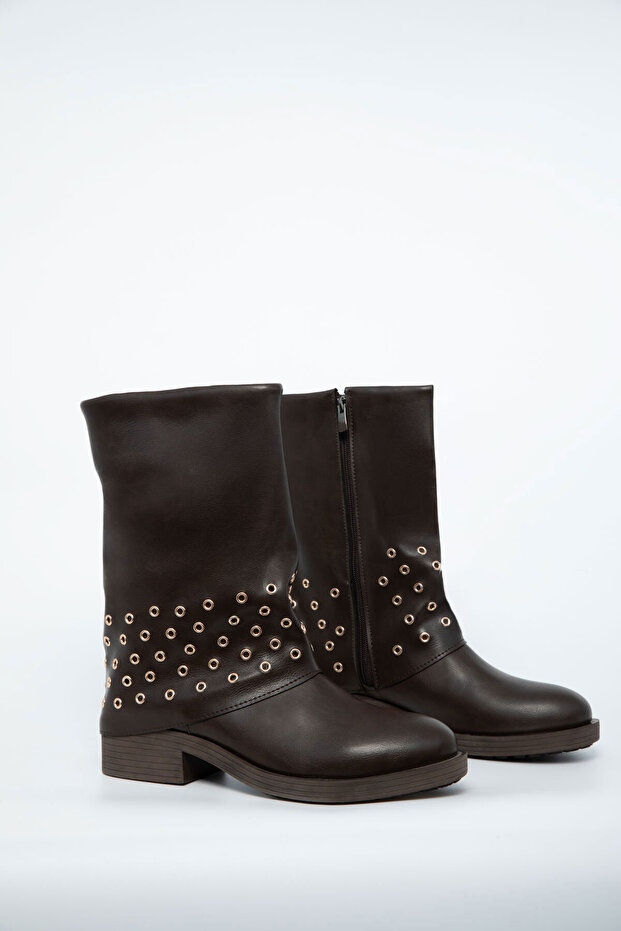 Kahve Kadın Bot & Bootie 21002 - 4