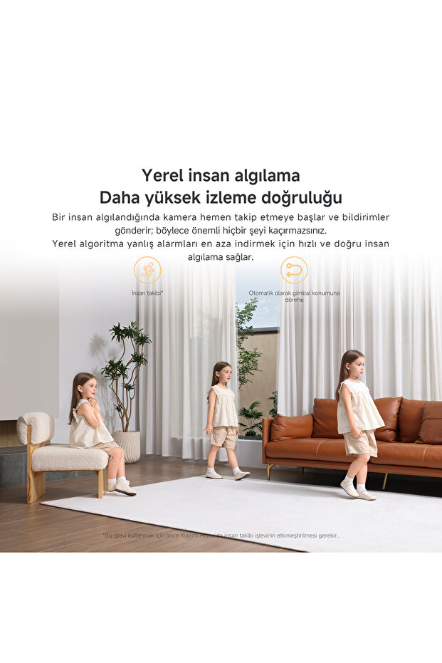 Smart Camera C500 Akıllı Ev Kamerası - 6MP 3.5K İnsan ve Evcil Hayvan Algılama (Xiaomi TR Garantili) - 6
