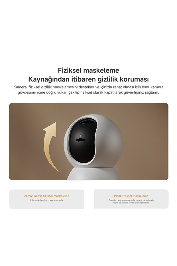 Smart Camera C500 Akıllı Ev Kamerası - 6MP 3.5K İnsan ve Evcil Hayvan Algılama (Xiaomi TR Garantili) - 7
