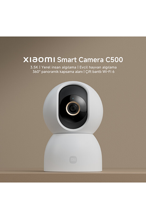 Smart Camera C500 Akıllı Ev Kamerası - 6MP 3.5K İnsan ve Evcil Hayvan Algılama (Xiaomi TR Garantili) - 3