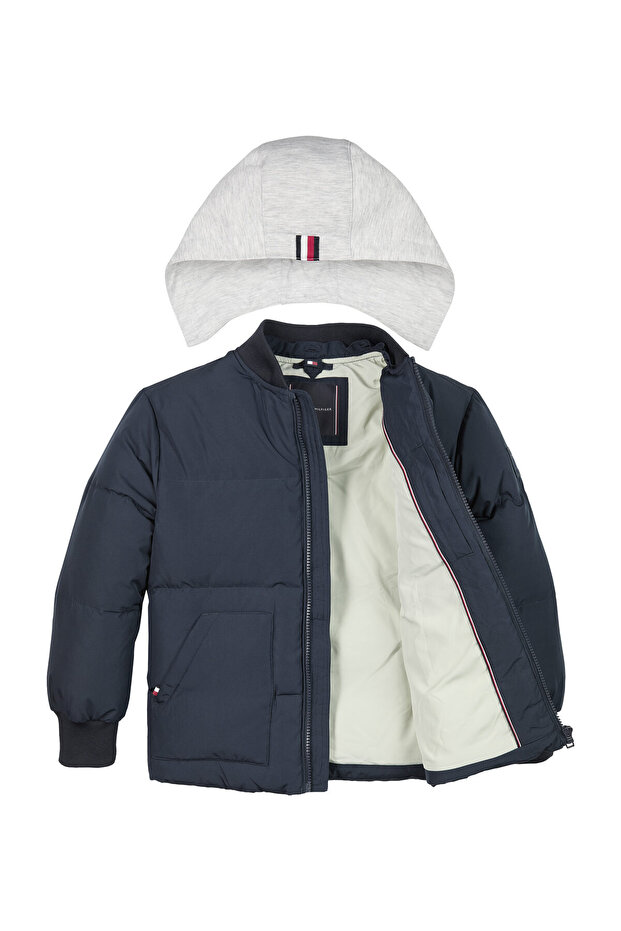 TOMMY FLAG EMB DOWN JACKET - 1