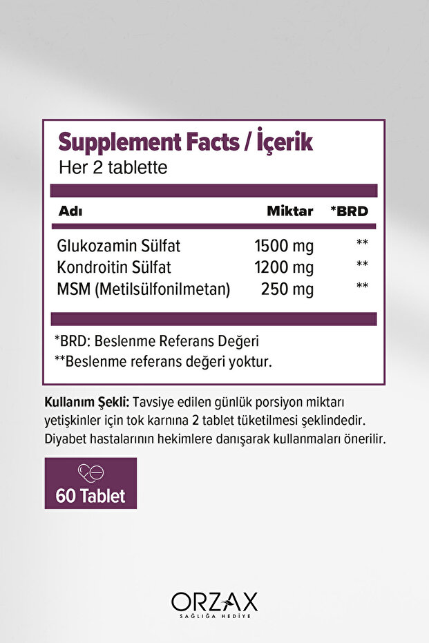 Orzax Msm 60 Tablet - 2