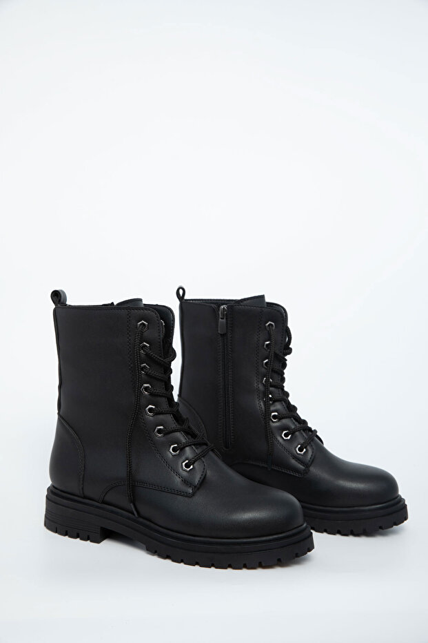 Siyah Kadın Bot & Bootie 13786 - 2