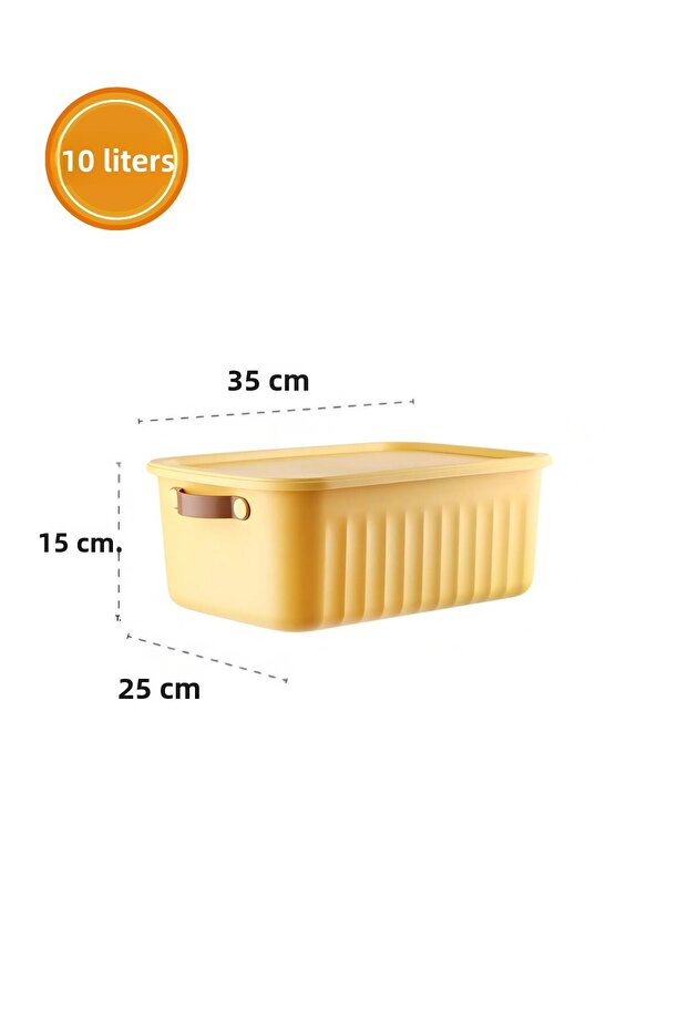 10 Liter Multi-Purpose Storage and Organizing Box with Lid - 4