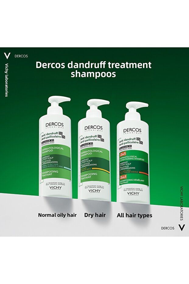 Dercos Selenium Hyaluronic Acid 2in1 Shampoo 390 ml - 7