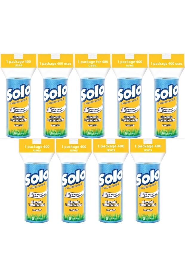 Hygienic Cleaning Cloth (Inner Piece 20 Pieces) (Odorless and Quick Drying) (Set of 9)